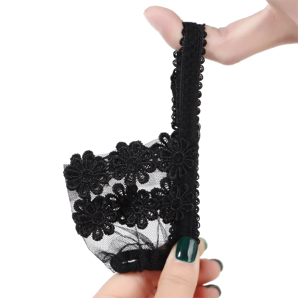 1Pair Fashion Shoe Belt Lace Flowers Shoelace Shoes Band Shoe Accessories High Heels Holding