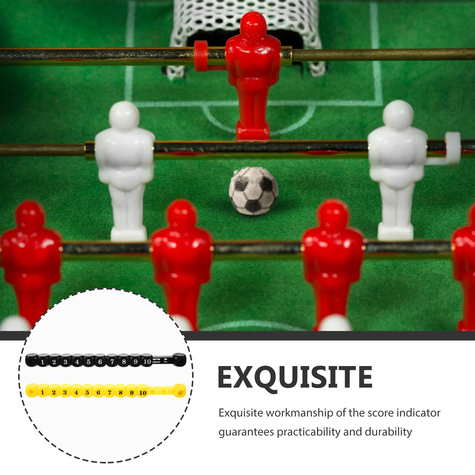 

2Pcs Professional Table Football Scorekeepers Sturdy Foosball Score Counters for Soccer Table Accessories Scorekeepers