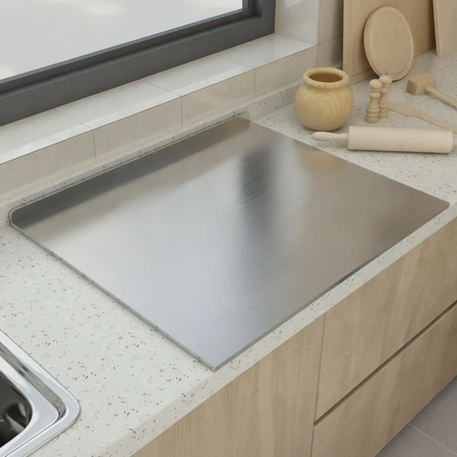 Stainless Steel Board Professional for Kitchen Counter, Bakers