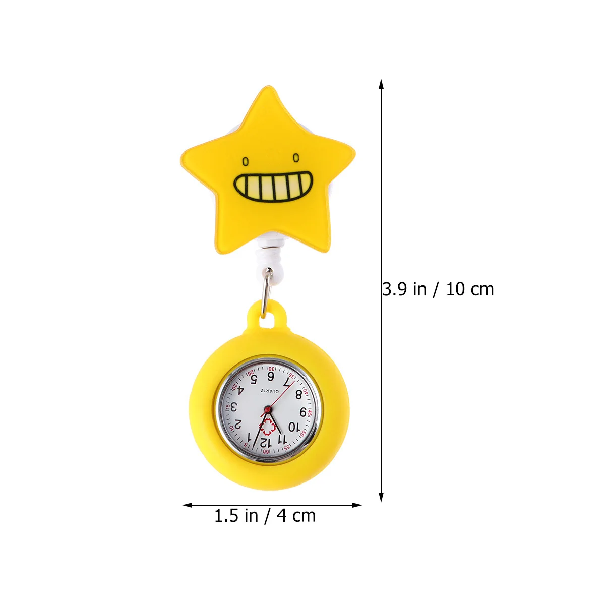 

Medical Nurse Watch Style 15 Lightweight Durable Clear Number Simple Design Accurate Timekeeping Portable Telescopic Hanging