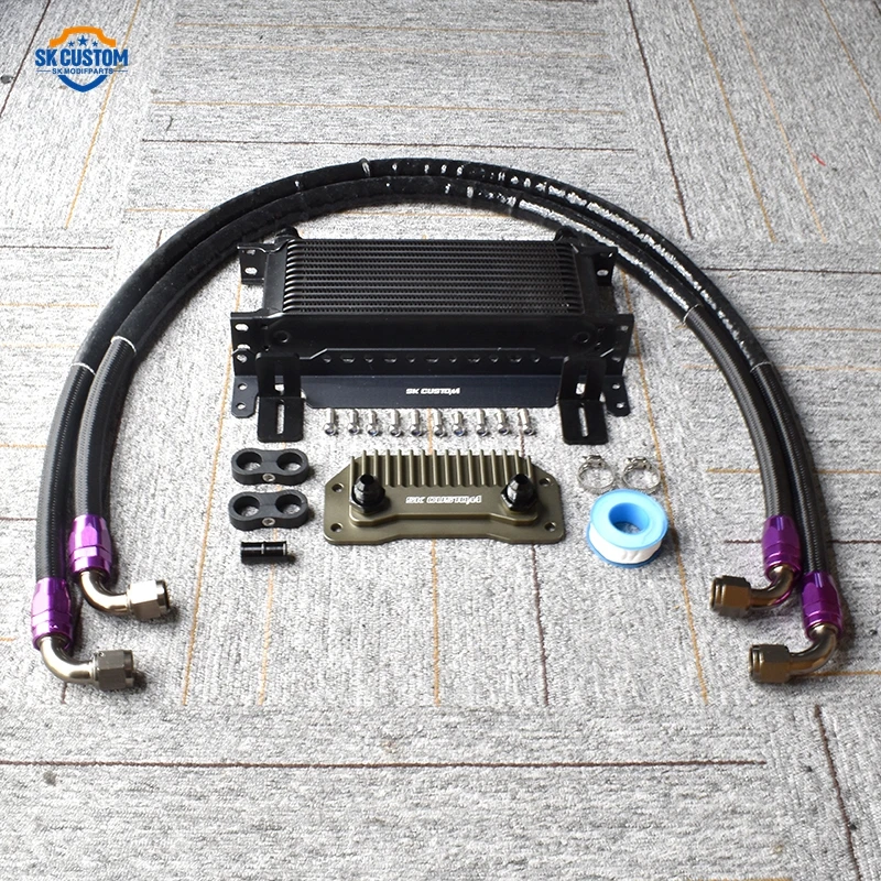 Aluminum Engine Oil Cooler Kit For Volvo S60L XC60 V60 V40 2.0T T5 Car Cooling System