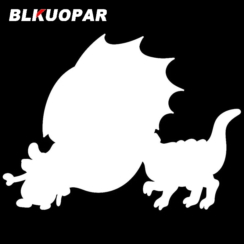BLKUOPAR For A Mouse Walking With His Pet A Dinosaur Car Stickers Waterproof Scratch-Proof Decals Bumper Trunk Decoration