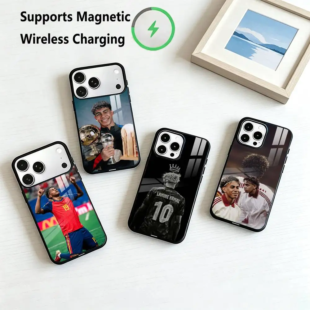 Lamine Yamal-S 19 Football Star  Phone Case For iPhone17,16,15,14,13,12,11 Plus,Pro Allows magnetic wireless charging Gift