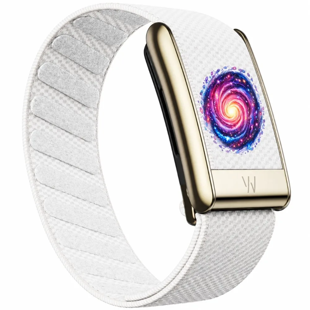 Galaxy Swirl Cosmic Vortex Nylon Woven Strap for WHOOP 5.0 MG Space Art Sport Replacement Fitness Wristband