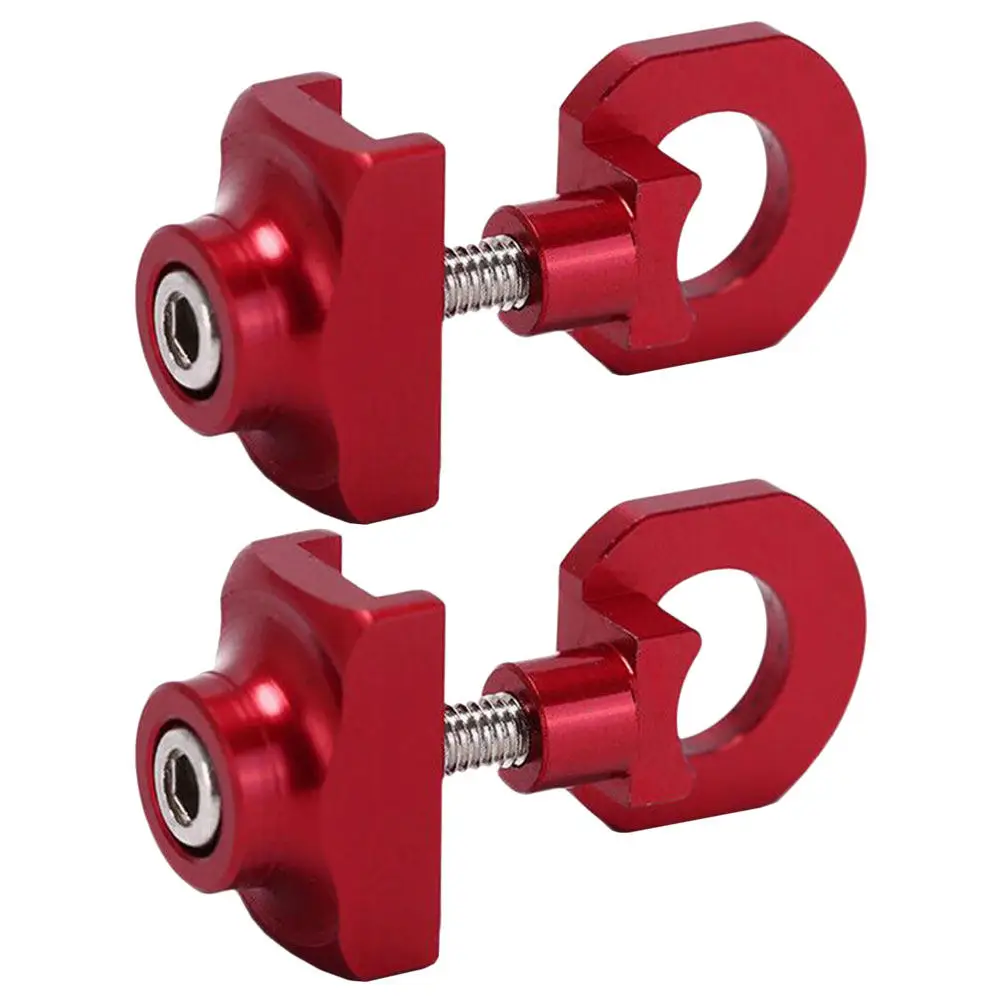 

2 шт. регулятора натяжения цепи из алюминиевого сплава для велосипеда, надежный контроль натяжения цепи, быстрая установка без инструментов, для шоссейных велосипедов