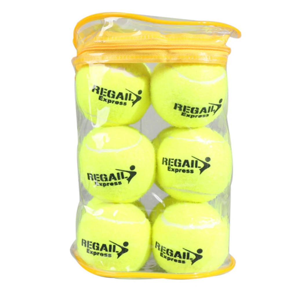 

12pcs/pack Tennis Practice Balls Self-study Training Tool Pressure Tennis Ball Outdoor Cricket Supplies