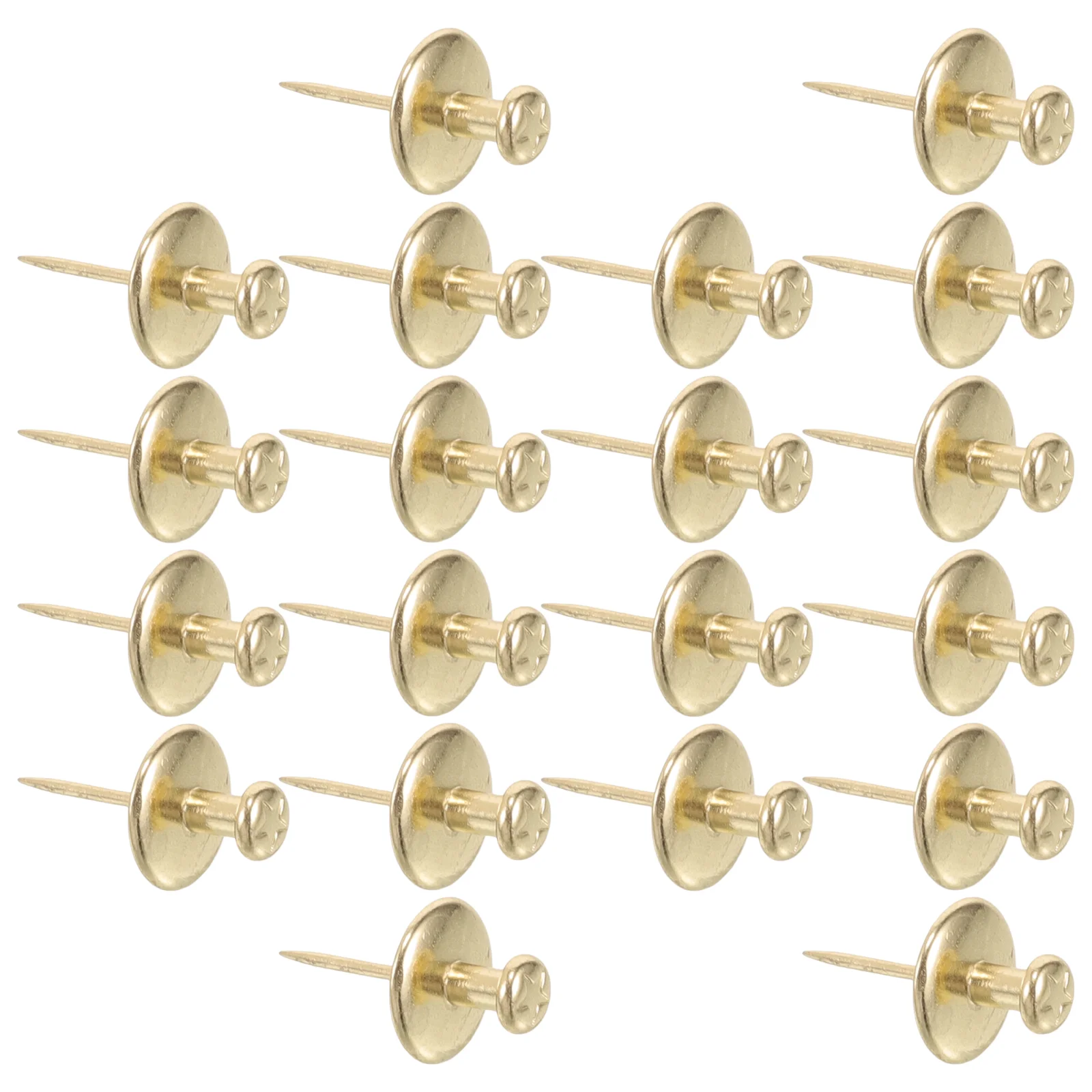 20 Buah Paku Payung Bintang Berujung Lima Campuran Seng Gantungan Gambar Dinding Tugas Berat Kuku Dekoratif Mudah Dipasang Tembaga Merah