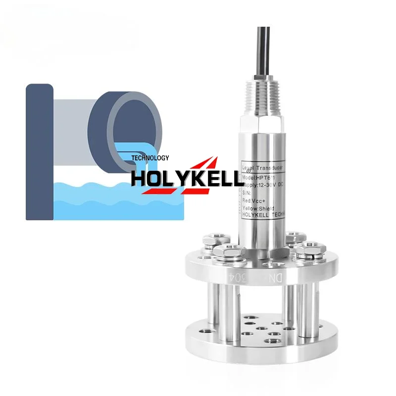 Holykell Submersible 4-20mA 0-10V Sewage Level Sensor Remote