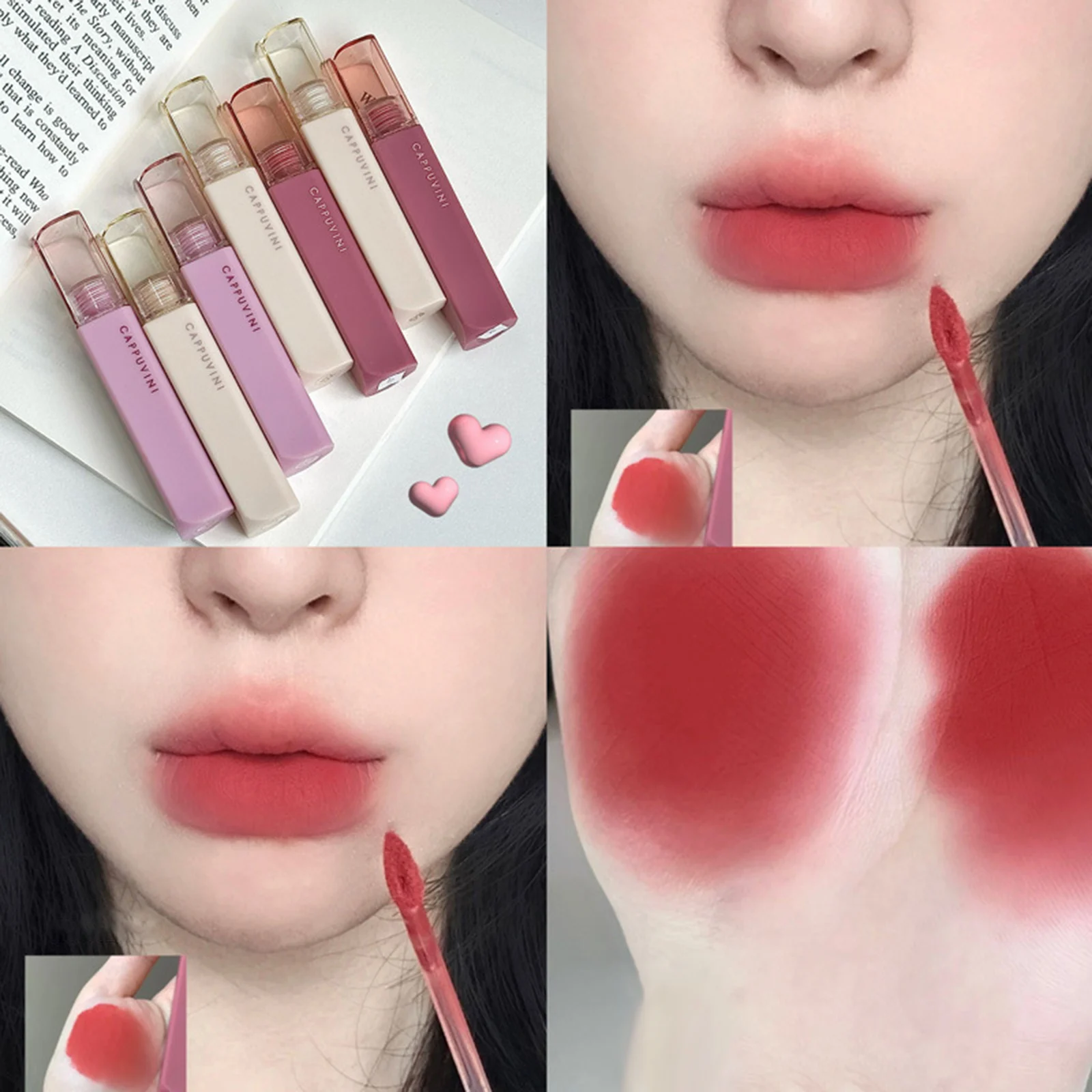 Gladde Matte Modder Zachte Kleur Lippenstift Gladde Zachte Rijke Kleuren Sneldrogende Lippenstift Voor Vrouwen Meisjes Dagelijkse Make-Up