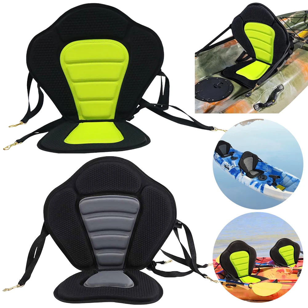 Paddle Board Seat Adjustable Kayak Seat Padded Canoe Backrest Seat with Detachable Storage Bag for Kayaks Rowboats Fishing Boats