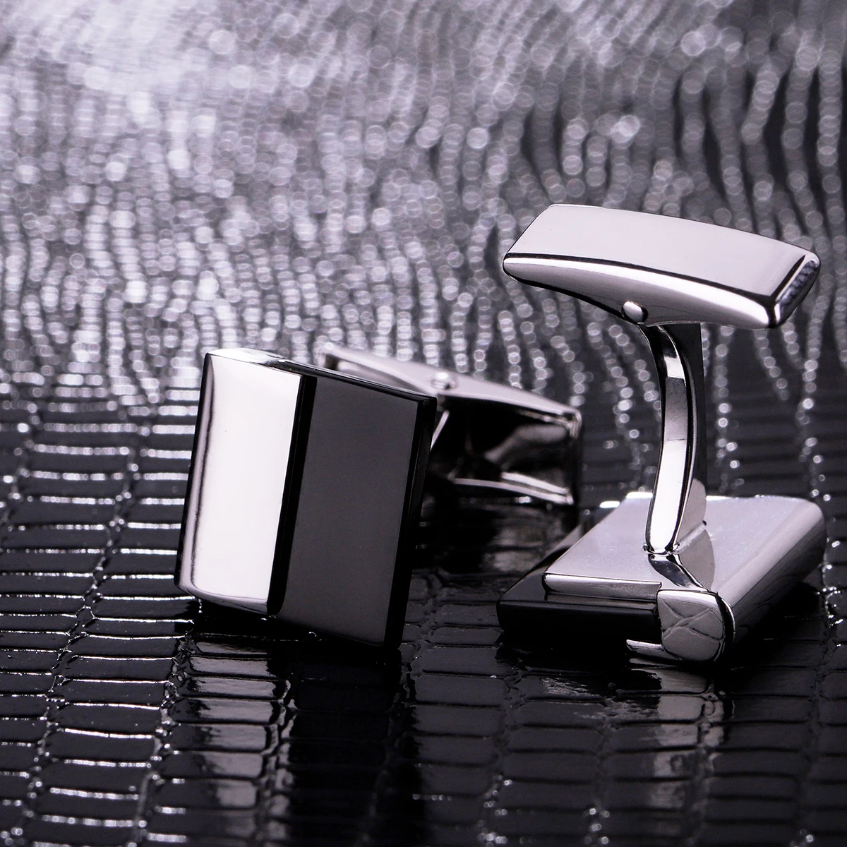 

KFLK Jewelry shirt cufflink for mens designer Brand Black cuffs link Wholesale bouton sHigh Quality Luxury Wedding guests