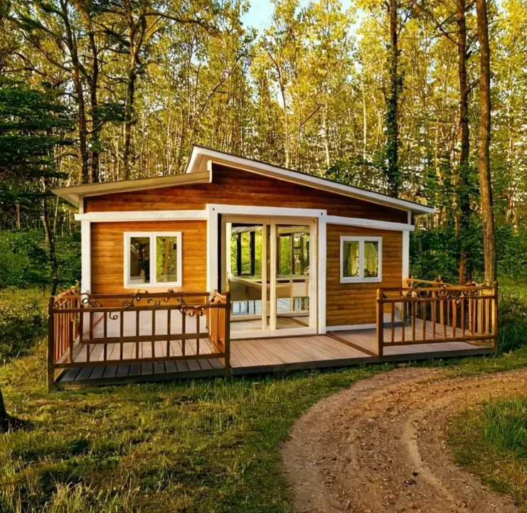 Расширяемый контейнерный домик длиной 20 футов содержит 2 спален, кухни и ванной, крошечный домик для жизни для взрослых, мобильный складной дом