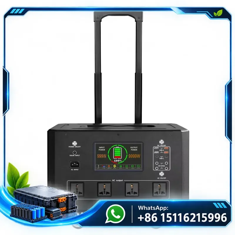 E-mingze Newly Upgraded 3300W Power 3072WH Portable Home Mobile Charging Bank New Condition for Home Energy Storage