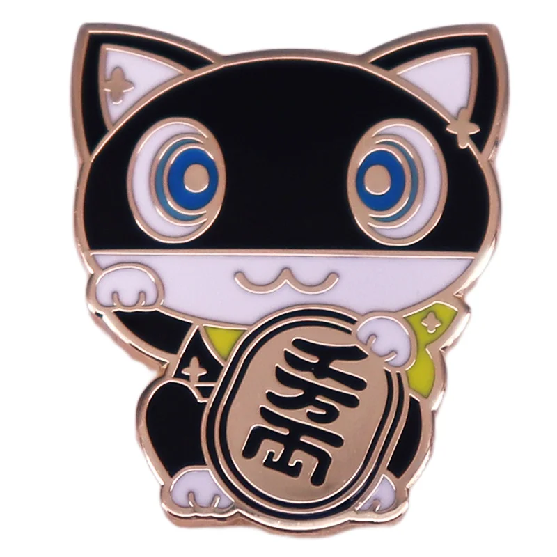 50 Million Taels of Lucky Cat Brooch, Anime Badge Accessories from Yiwen Lu