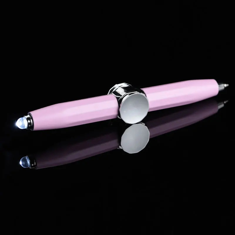 Creative Fingertip Glow Pen Multi-Function Light-Emitting Pens Student Write Decompression Ballpointpen WIth LED Light