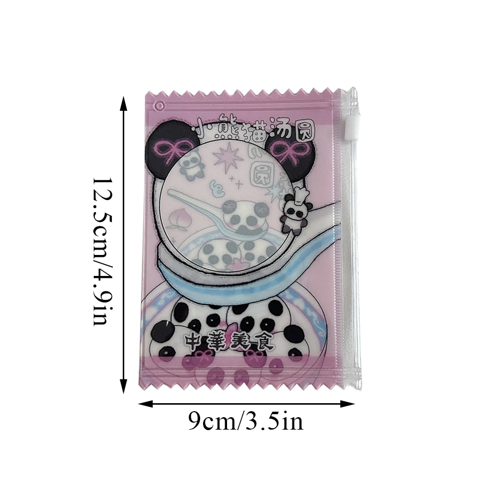 Transparent Candy Bag Card Sleeves Cartoon Animal 3-inch Photocard Holder Card Films Game Cards Protector Case Zipper Card Cover
