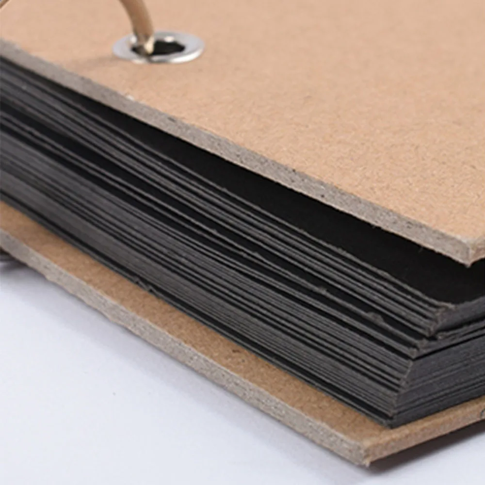 A4 Loose-leaf DIY Photo Album Kraft Paper Couple Baby Souvenir Book Large Drawing Book Thickened Hard Cover Can Add Inside Page