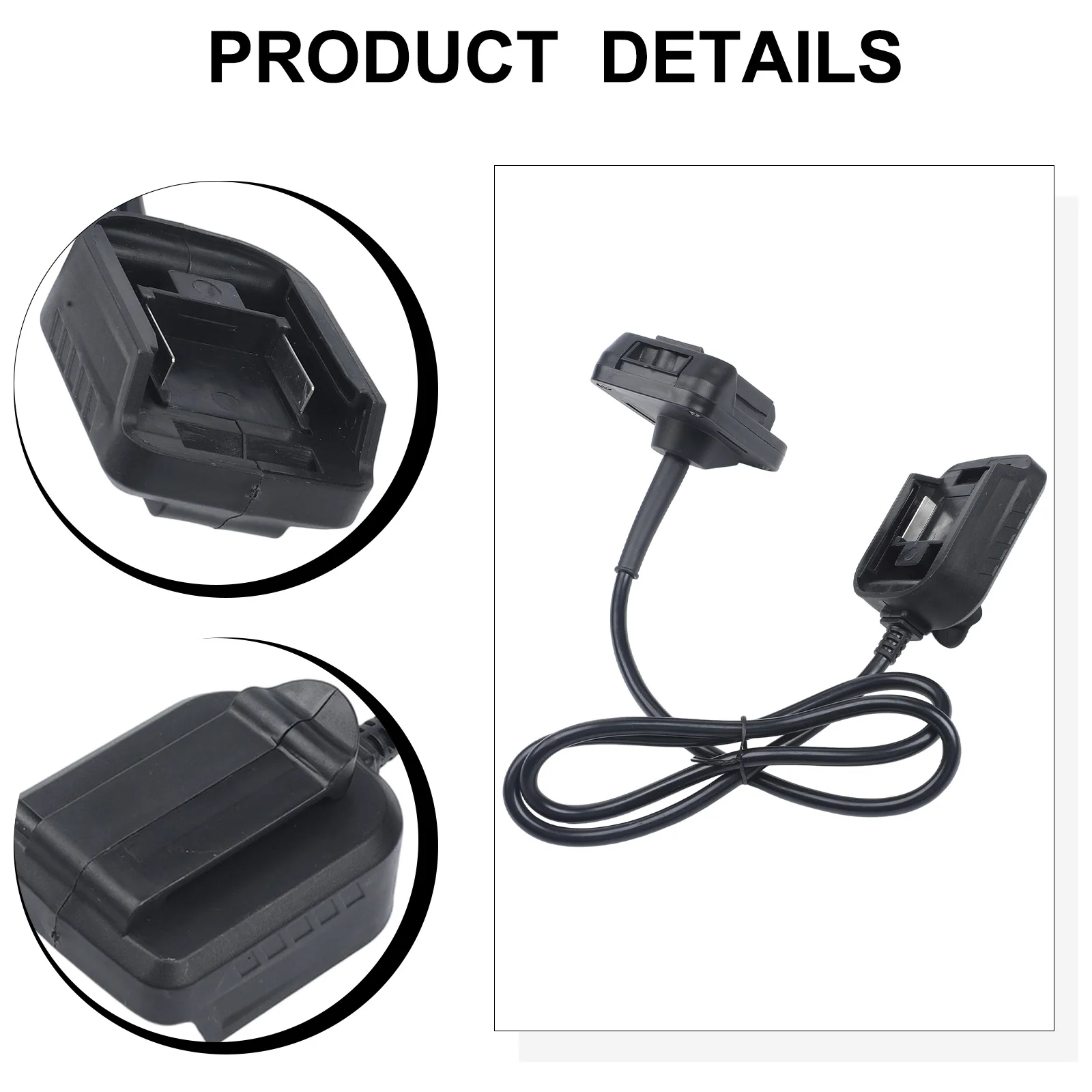 

Адаптер-разделитель для аккумуляторов 18В/21В, черный, для домашнего ремонта, с защитой от перегрузки и изоляционным материалом