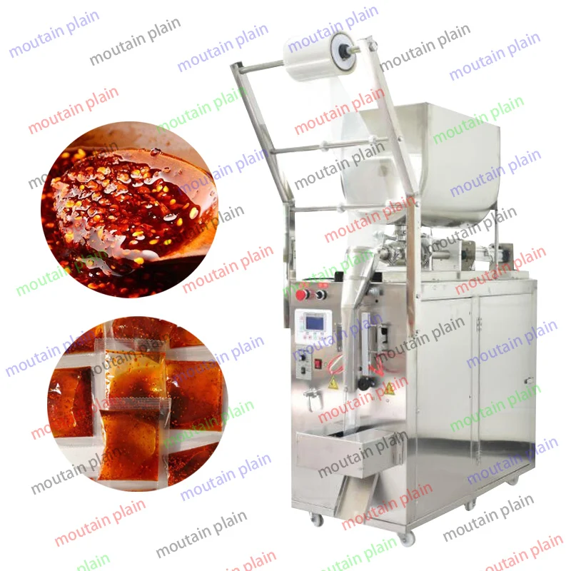 New Paste Automatic Liquid Paste Packing MachineSauce Automatic Honey Packing Machine Horizontal Mixing Hopper