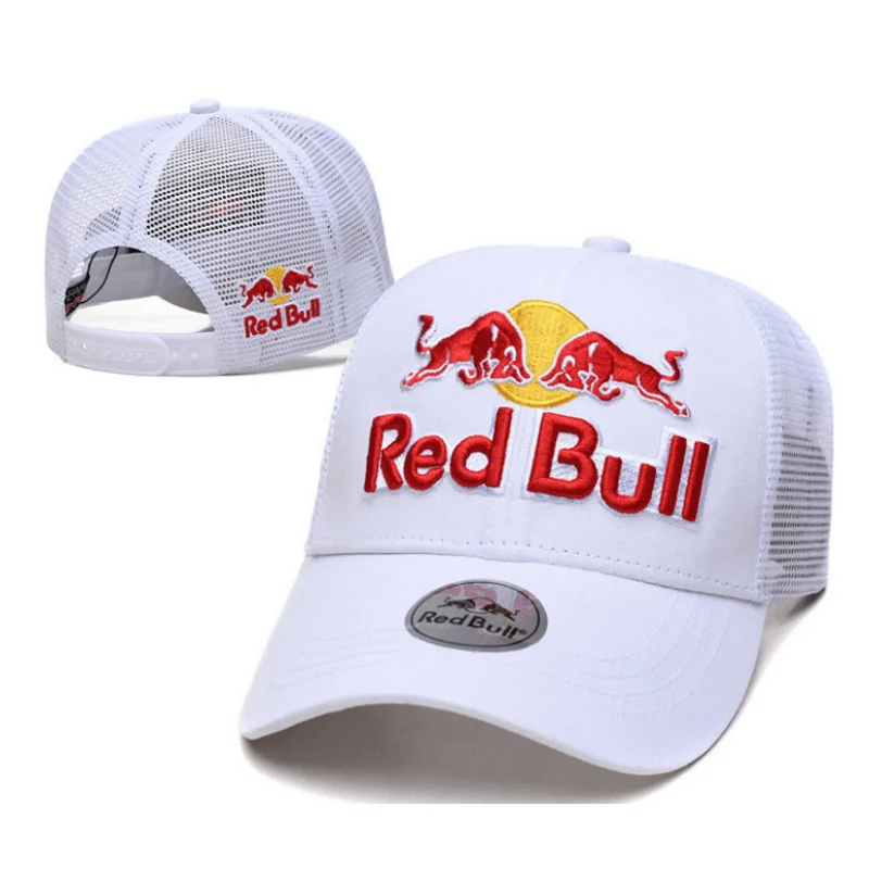 High quality Red Bull baseball cap, men\'s and women\'s cycling cap, mesh cap, fashionable embroidery, casual sports duckbill cap