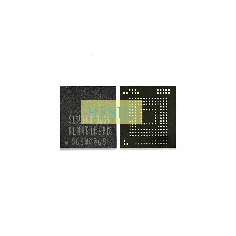 Used&Not NEW&Send after Measure KLM4G1FEPD-B031 4GB small size eMMC flash memory font 153BGA life 0-10