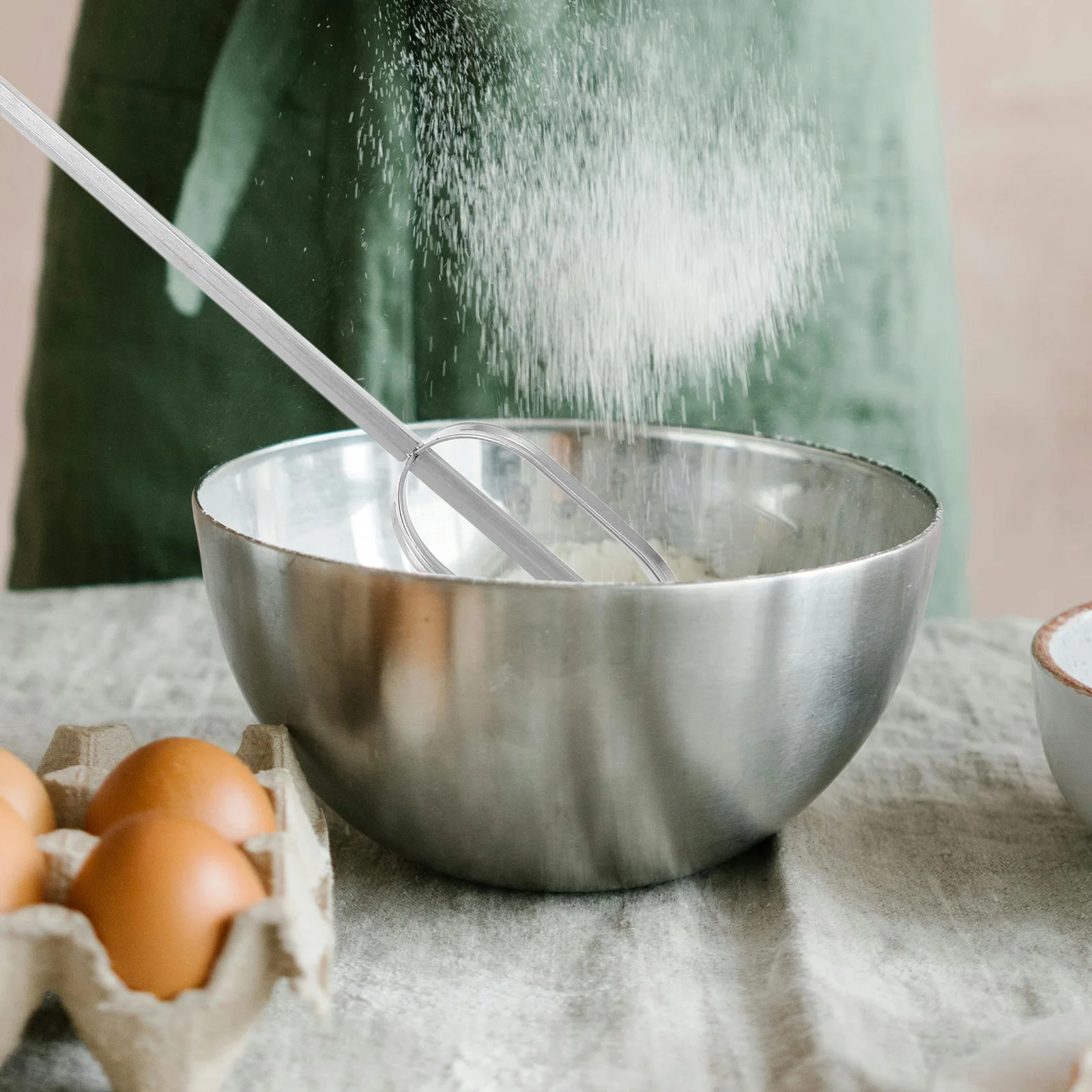 

Stainless Steel Electric Meat Mixer Beater Attachment Hand Mixer Accessories for Large Capacity Containers and Delicate Recipes