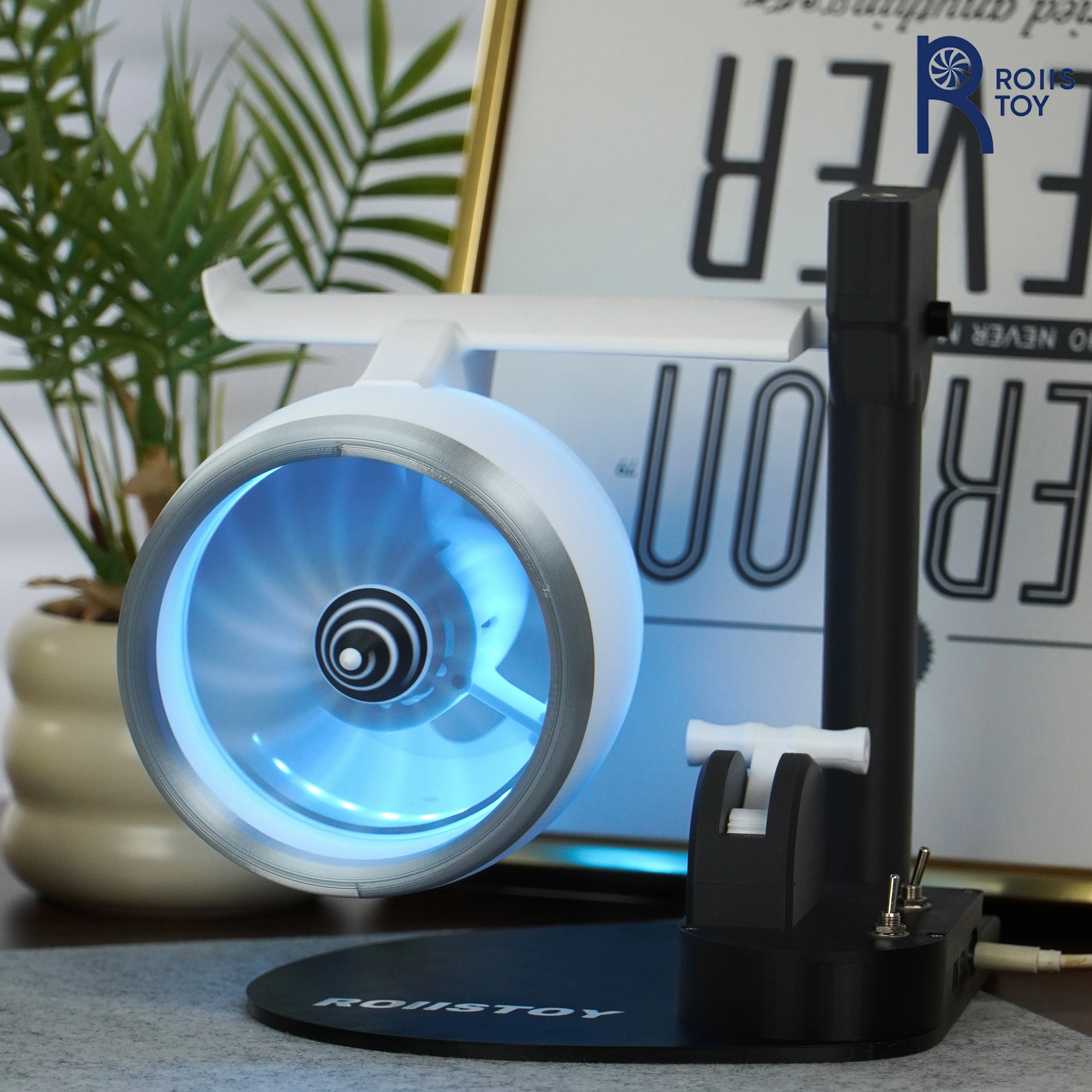 Single Head Turbojet Fan Luchtbevochtiger met Blaasmogelijkheid RGB Lichtshow Functie Home Office Desktop Luchtbevochtiger Kamer Dec