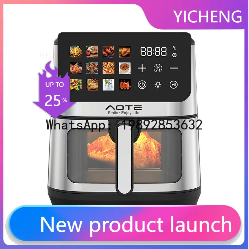 For homeair fryer multi-function touch screen 8l large capacity upper and lower double heating