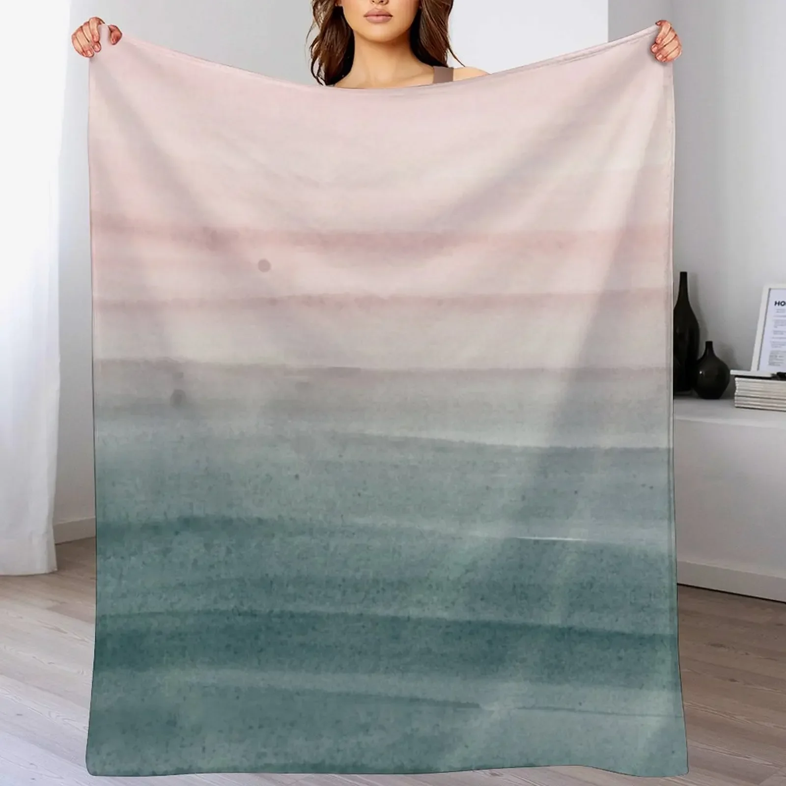 Touching Watercolor Abstract #2 #painting #decor #art Throw Blanket for winter Travel Soft Luxury Brand Blankets