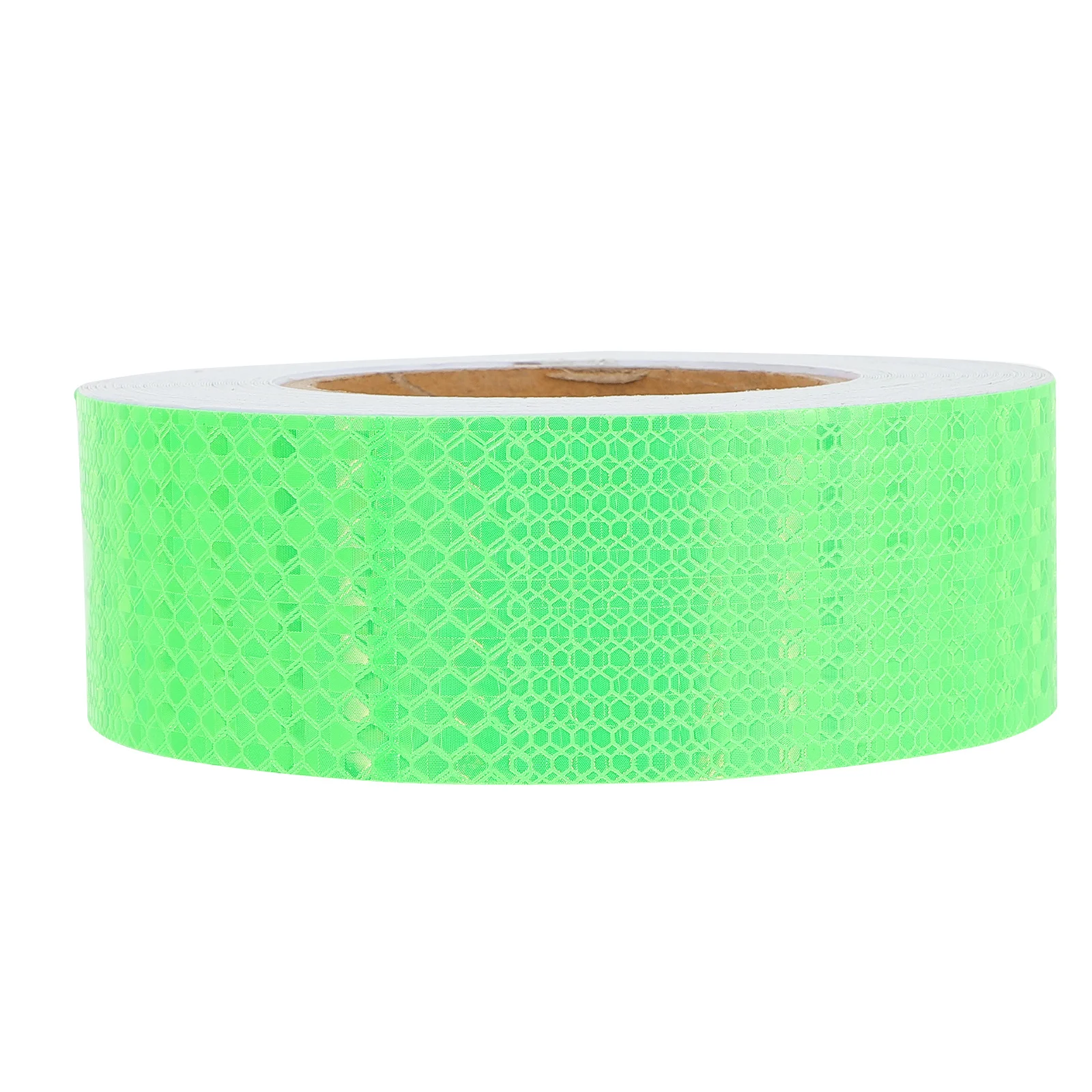 Solid Color Reflective Safety Warning Tape Highly Visible Hexagonal Honeycomb Pattern Weatherproof Adhesive for Vehicles Road