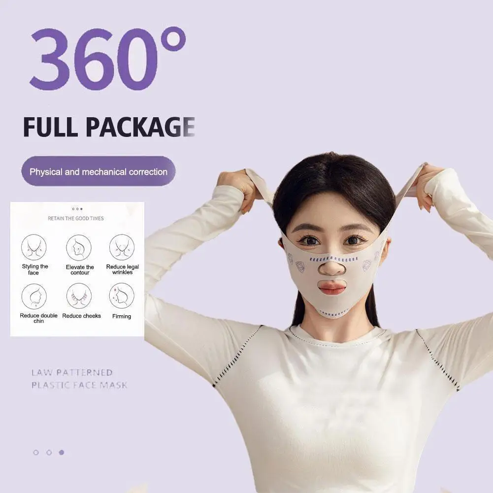 Face Slimming Double-Deck Bandage For V Line Face Lifting And Cheek Chin Lift, Anti-Wrinkle Facial Beauty Strap N9Q3