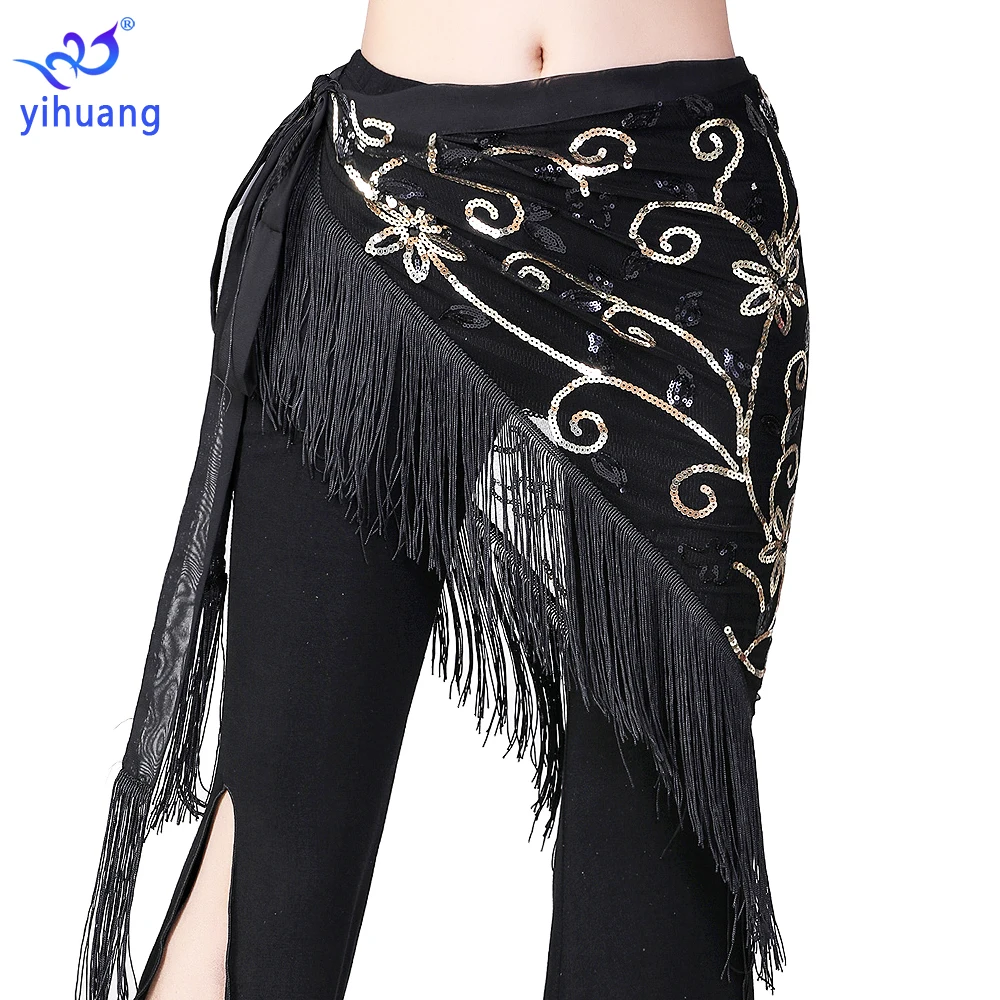 

2022 New Women Belly Dance Hip Scarf Festival Hip Skirt Belly Dancing Performance Wear Belts Bellydance Wrap Hip Scarf Skirts