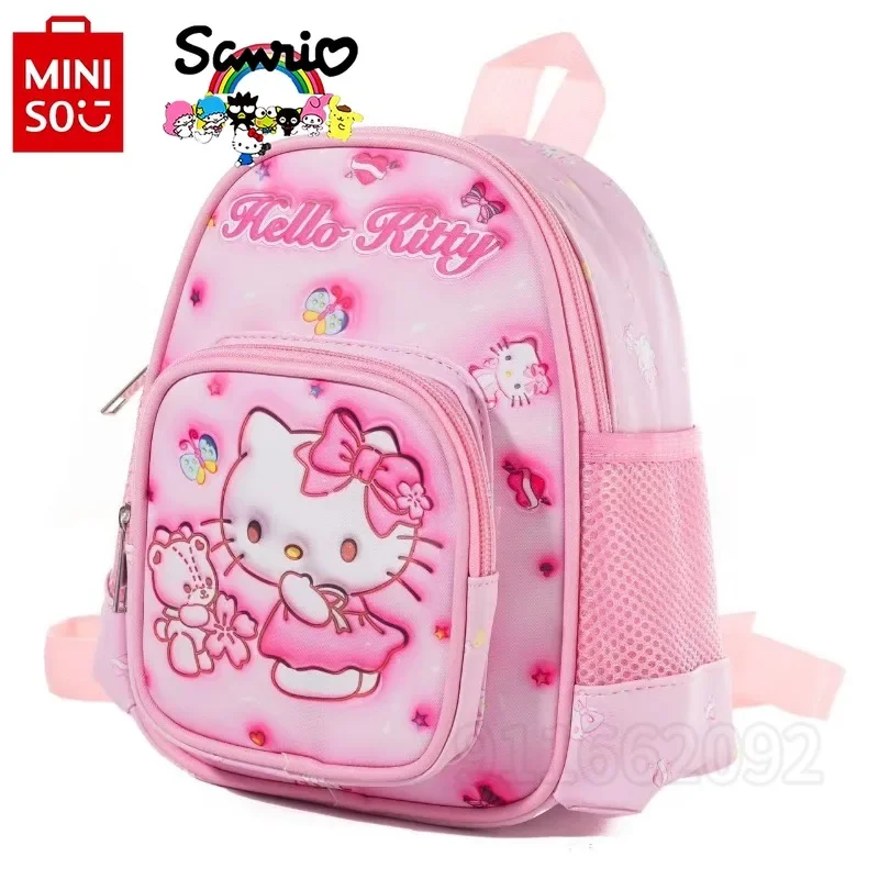 

Sanrio Hello Kitty New Girls Backpack Luxury Brand 3D Cartoon Girls Backpack Fashion Trend Children's Mini Backpack High Quality