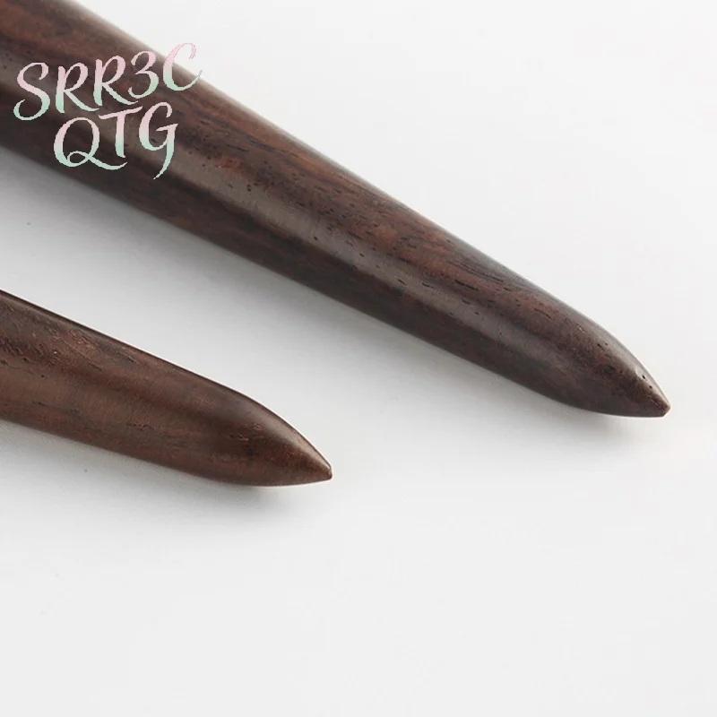 

Hot 1Pc Wooden Leather Edge Burnisher DIY Handmade Leathercarft Sandalwood Leather Polishing Tool Wood Polishing Stick