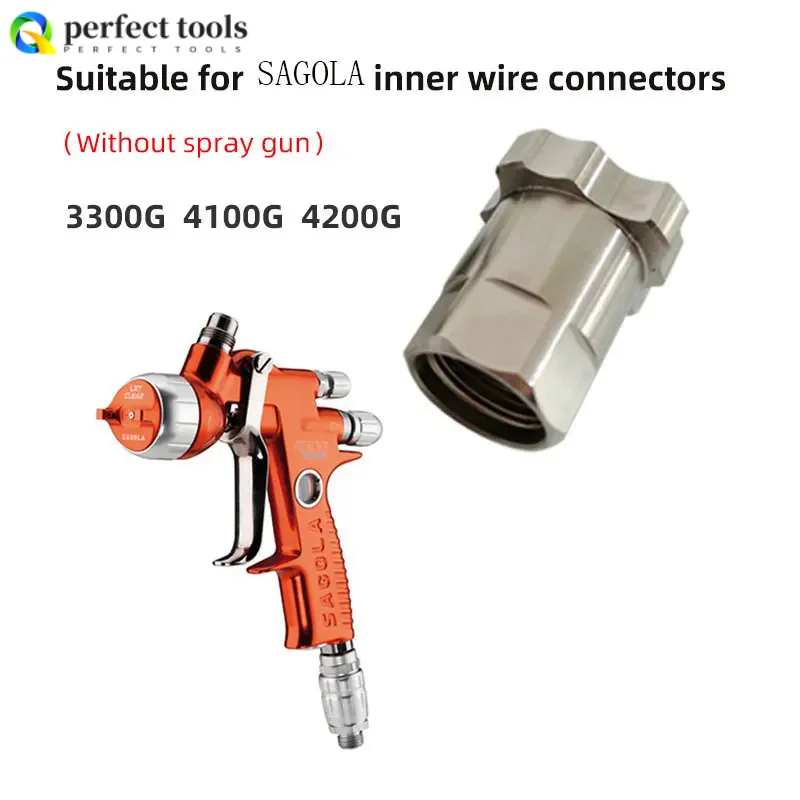 Connettore rapido adattatore per pistola a spruzzo SAGOLA giunti adattatore per tazza per pistola a spruzzo 18 x2 8 x1 per misurino monouso per