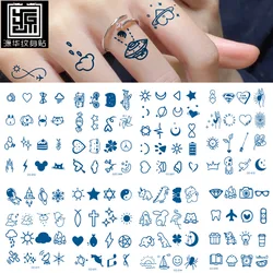 Finger Cochlear Herbal Fruit Juice Tattoo Sticker Waterproof Men Women Lasting Small Love Planet Semi Permanent Temporary Tattoo