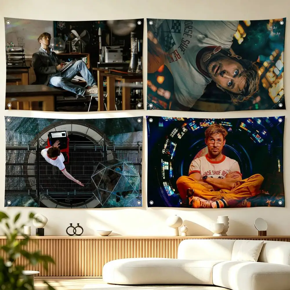 P-Project Hail Mary Hard Sci-Fi Novel  Flags for Bedrooms Home Decor Items Outdoor Decors Garage Decoration Flaga
