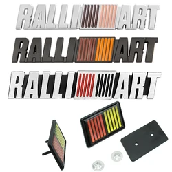 Samochód 3D metalowe RALLI ART ralliart Logo naklejki kalkomanie przednia maska Grill emblemat dla Mitsubishi Lancer 9 10 Asx Outlander Pajero