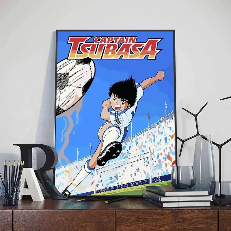 Japanese Anime Eanime Captain Tsubasa Cartoon Art Poster Print Canvas Painting Wall Picture for Nursery Kids Room Home Decor