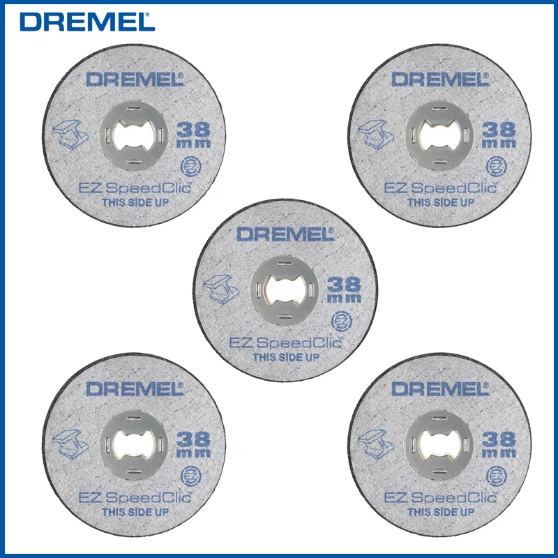 

Отрезное колесо Dremel EZ456 EZ Lock усиленный роторный инструмент режущий диск 1 1/2 дюйма (38,1 мм) Диаметр колеса для резки металла 5 шт.