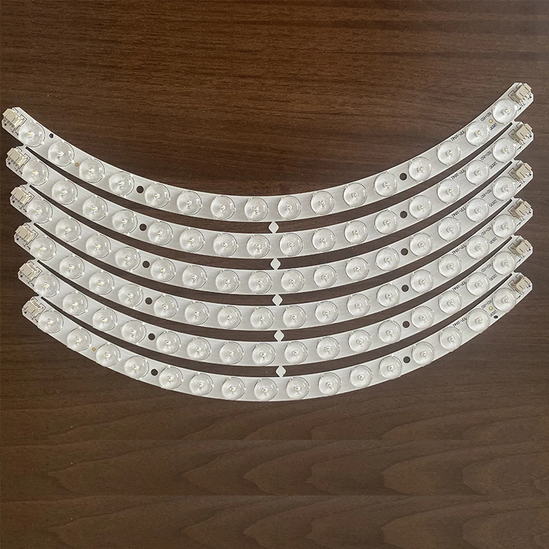 Fan Light LED Light Source Round Ceiling Light arc Shaped Light Board Two-color Three-segment Dimming Warm White Light