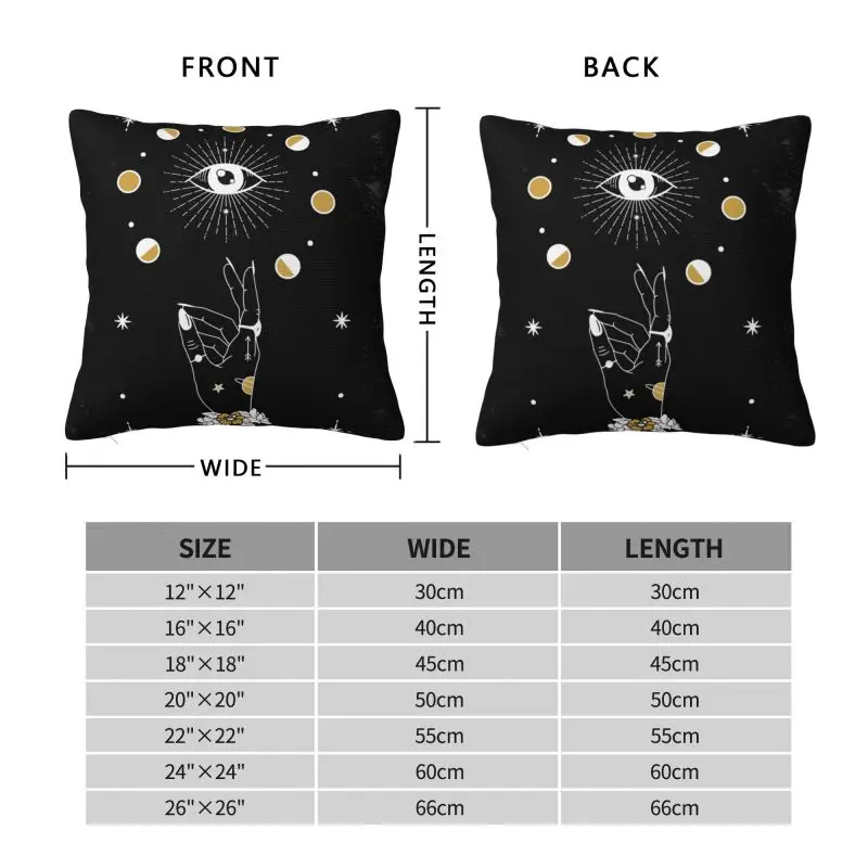 Custom Hamsa Hand Evil Eye Fatima Cushion Cover Velvet Modern Pillow Case