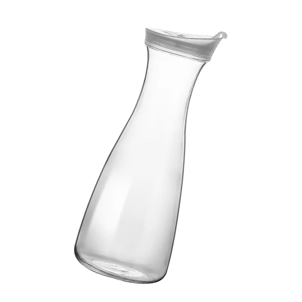 Durable Acrylic Iced Tea Beverage Jug Heat Resistant Milk Water Pitcher with Lid for Home Office and Picnic