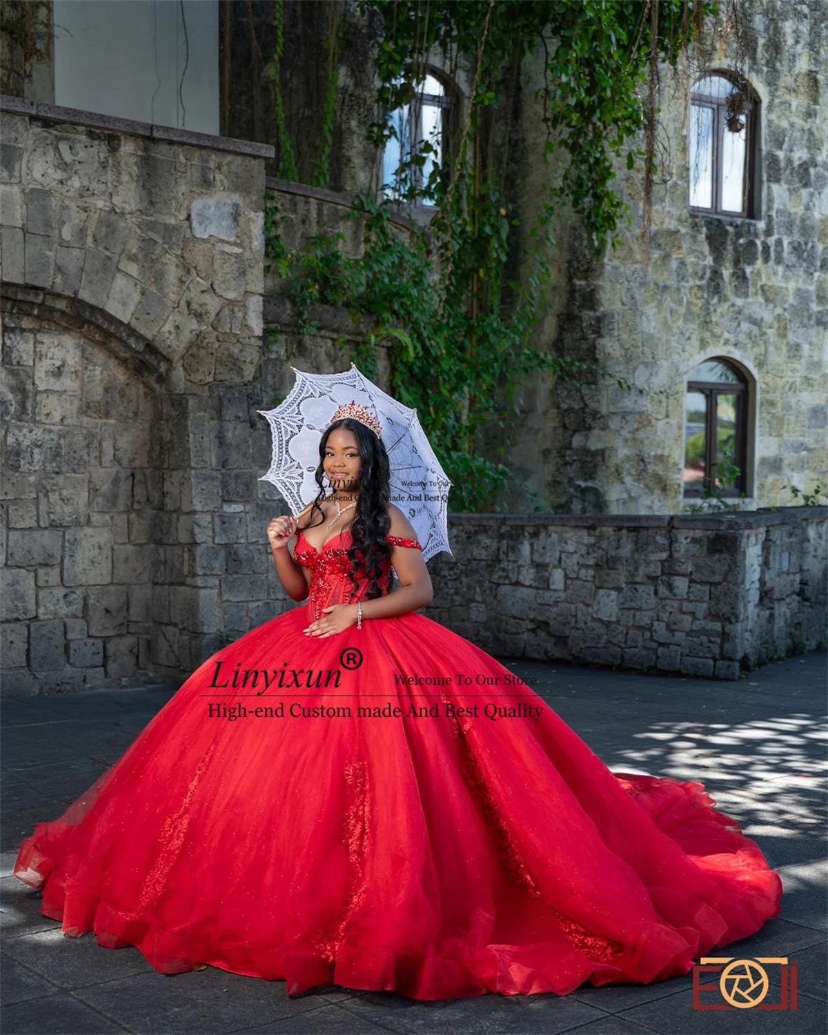 Prinzessin-Applikationen-Spitze-Quinceanera-Kleider, maßgeschneidert, schulterfrei, Geburtstag, süße 16-Kleider, Ballkleid, mexikanische Vestidos de XV Anos