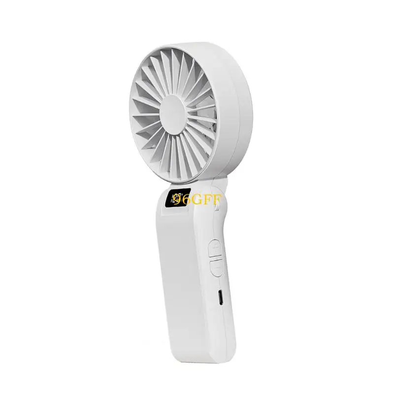 96GF Compact USB Rechargeable Neck Hanging Fan 120 Wind Level Ergonomic Design Cooling Fan Perfect for Commuting Jogging