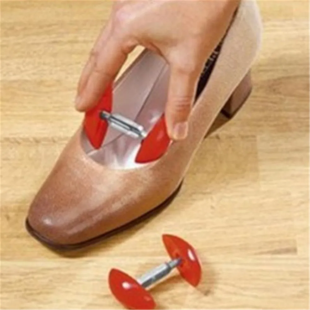 2Pc Red Shoe Stretchers For High Heels Adjustable Portable Mini Shoe Tree Expander Men Women Width Extender Keeper Schoenspanner