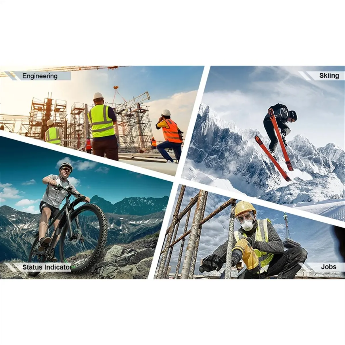Punctual- Motorcycle Bluetooth Headset Bone Conduction Speaker Skiing Earphone Waterproof Bluetooth Helmet Headset with Noise