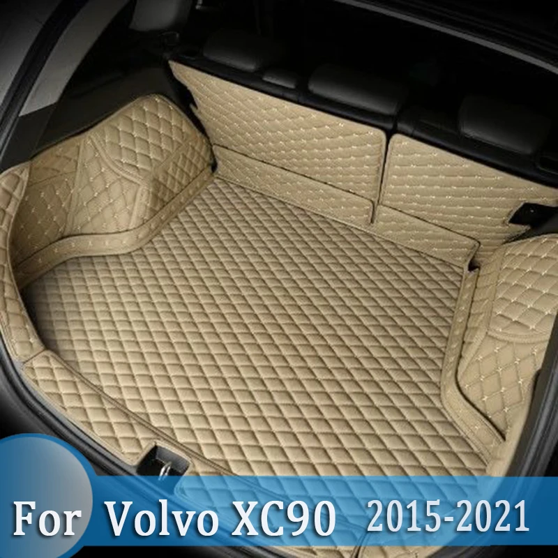 

Custom Waterproof Car Trunk Mat AUTO Tail Boot Tray Liner Cargo Carpet Pad Protector Fit For Volvo XC90 7 Seats 2015-2021