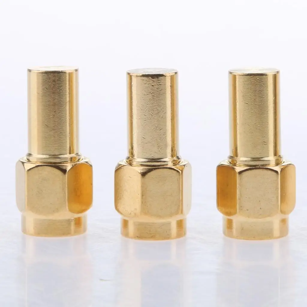 SMA Connector Female RF Coaxial End Cap Copper Plated Dust Shield for Network Equipment Use