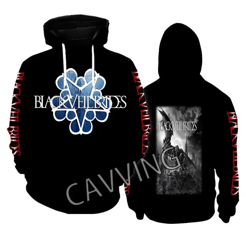 

New Fashion Printed Black Veil Brides Band Metal Aesthetic Hoodies Sweatshirt Gothic Top Harajuku Cotton Unisex Clothing CC2